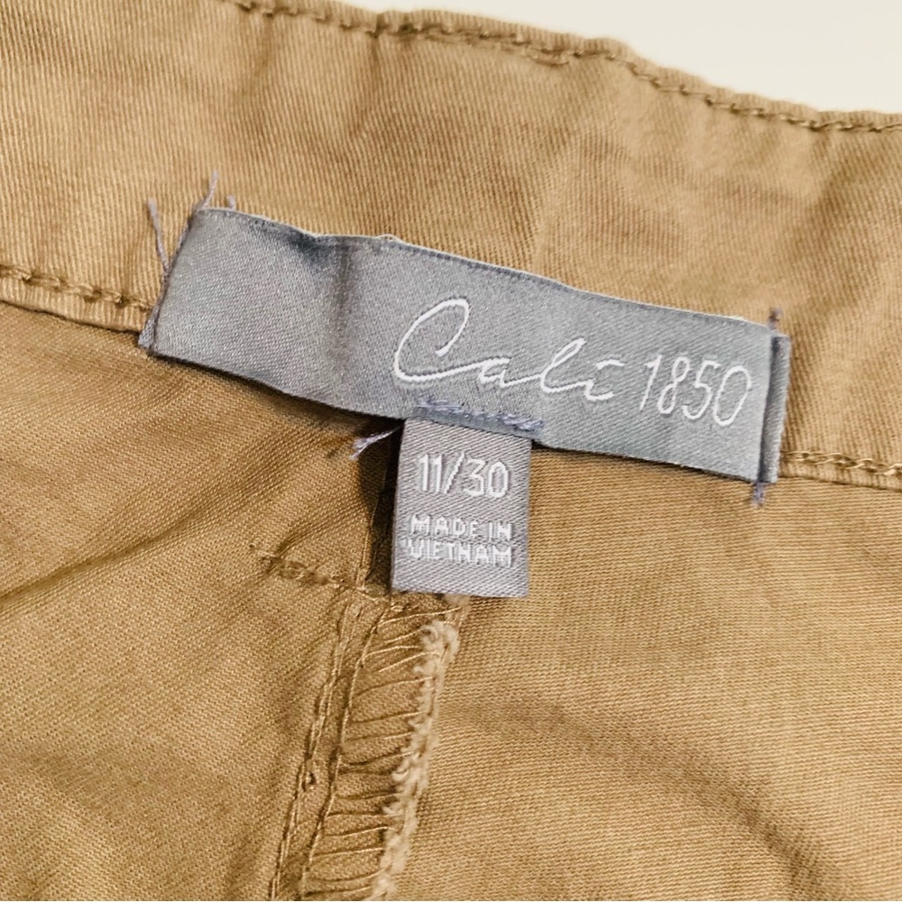 Cargo Pants Cali 1850 Suspender Brown Twill   Large Pockets High Rise Large NWT - Picture 12 of 16
